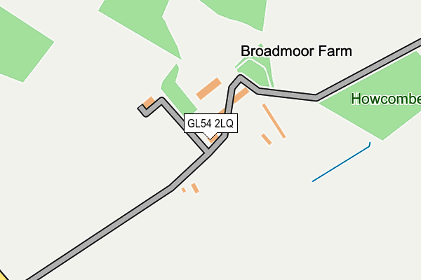 GL54 2LQ map - OS OpenMap – Local (Ordnance Survey)