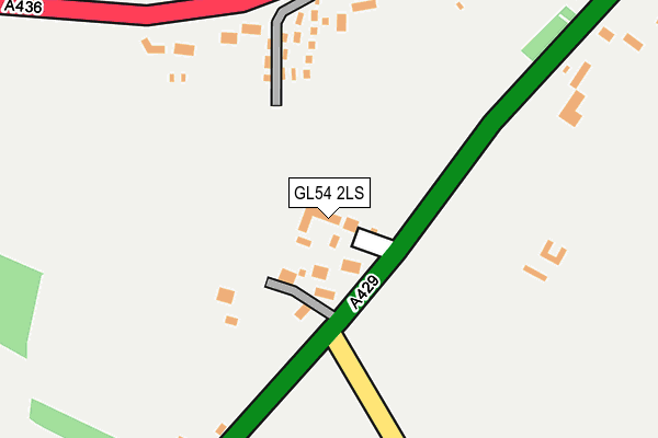 GL54 2LS map - OS OpenMap – Local (Ordnance Survey)