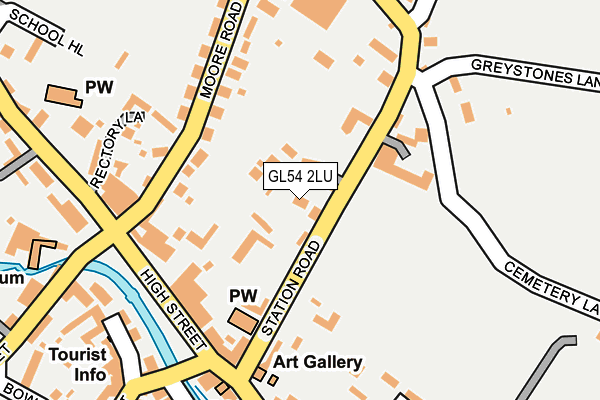 GL54 2LU map - OS OpenMap – Local (Ordnance Survey)