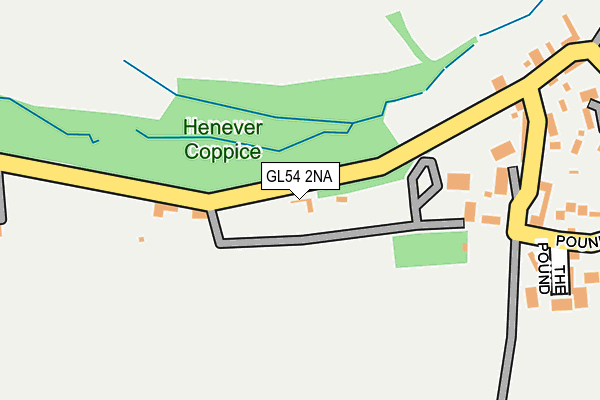 GL54 2NA map - OS OpenMap – Local (Ordnance Survey)