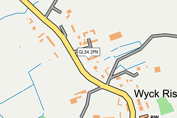 GL54 2PN map - OS OpenMap – Local (Ordnance Survey)