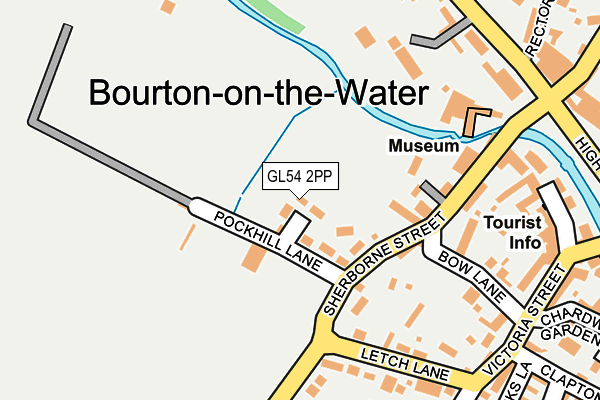 GL54 2PP map - OS OpenMap – Local (Ordnance Survey)