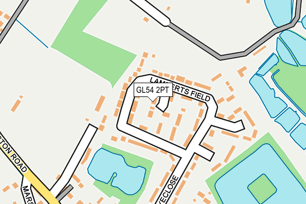 GL54 2PT map - OS OpenMap – Local (Ordnance Survey)