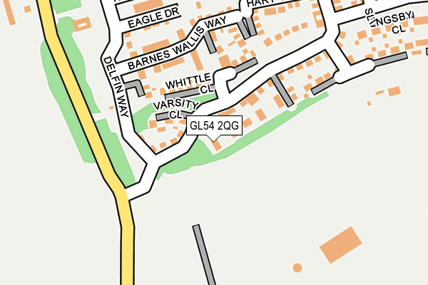 GL54 2QG map - OS OpenMap – Local (Ordnance Survey)