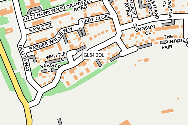 GL54 2QL map - OS OpenMap – Local (Ordnance Survey)