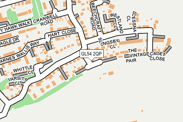 GL54 2QP map - OS OpenMap – Local (Ordnance Survey)