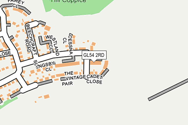 GL54 2RD map - OS OpenMap – Local (Ordnance Survey)