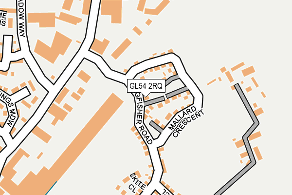 GL54 2RQ map - OS OpenMap – Local (Ordnance Survey)