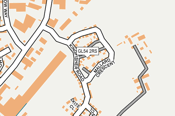 GL54 2RS map - OS OpenMap – Local (Ordnance Survey)