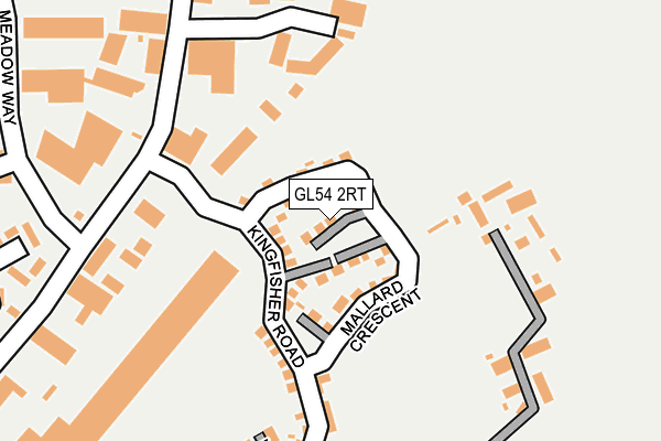 GL54 2RT map - OS OpenMap – Local (Ordnance Survey)