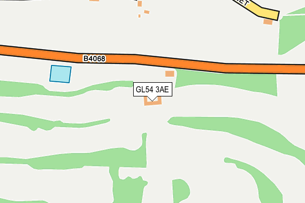 GL54 3AE map - OS OpenMap – Local (Ordnance Survey)