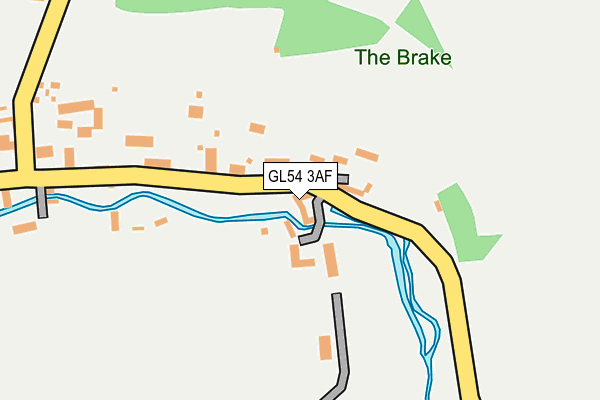 GL54 3AF map - OS OpenMap – Local (Ordnance Survey)