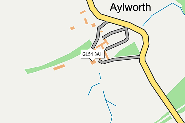 GL54 3AH map - OS OpenMap – Local (Ordnance Survey)