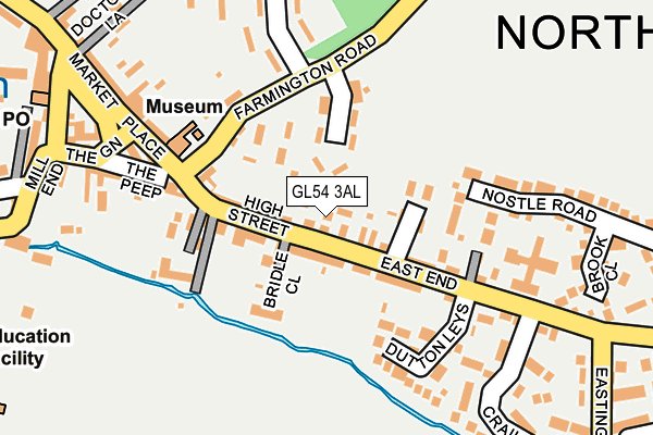 GL54 3AL map - OS OpenMap – Local (Ordnance Survey)