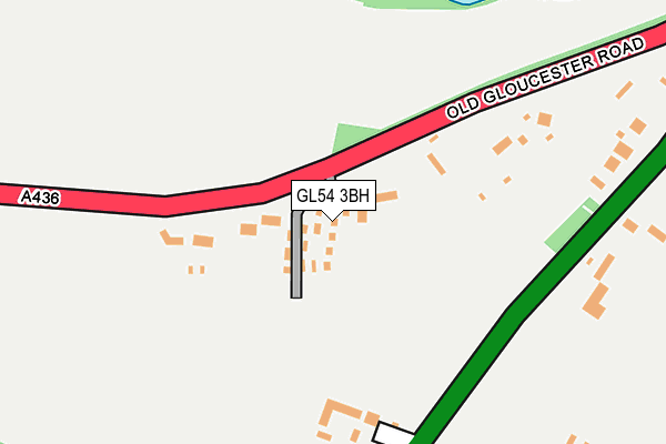 GL54 3BH map - OS OpenMap – Local (Ordnance Survey)
