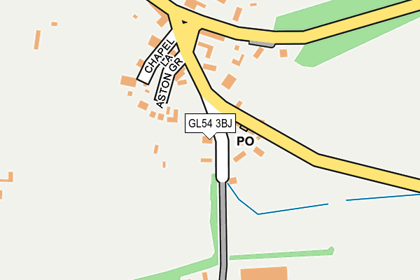 GL54 3BJ map - OS OpenMap – Local (Ordnance Survey)