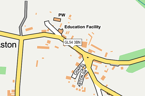 GL54 3BN map - OS OpenMap – Local (Ordnance Survey)