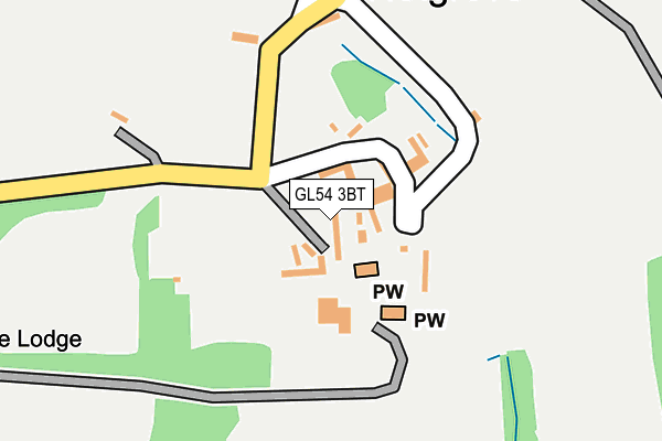 GL54 3BT map - OS OpenMap – Local (Ordnance Survey)