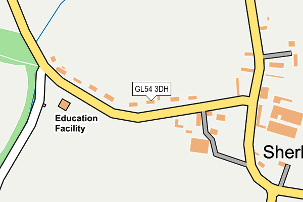 GL54 3DH map - OS OpenMap – Local (Ordnance Survey)