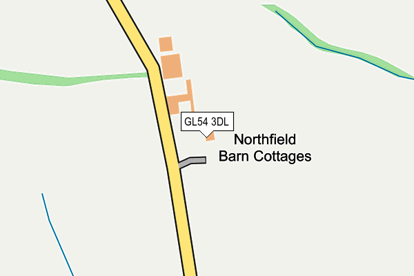 GL54 3DL map - OS OpenMap – Local (Ordnance Survey)