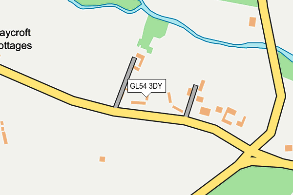 GL54 3DY map - OS OpenMap – Local (Ordnance Survey)