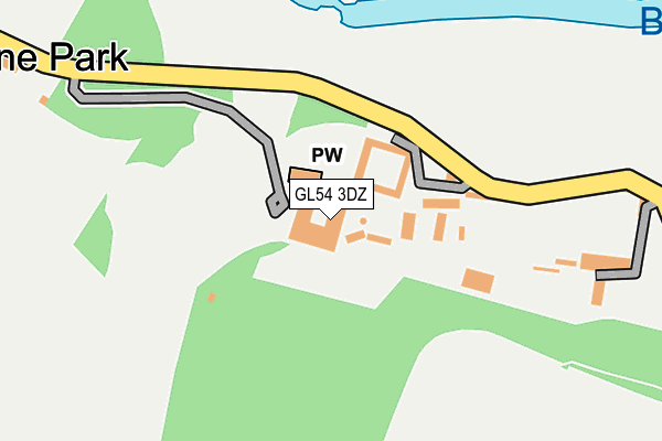 GL54 3DZ map - OS OpenMap – Local (Ordnance Survey)