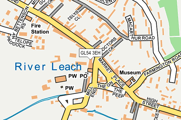 GL54 3EH map - OS OpenMap – Local (Ordnance Survey)