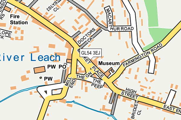 GL54 3EJ map - OS OpenMap – Local (Ordnance Survey)