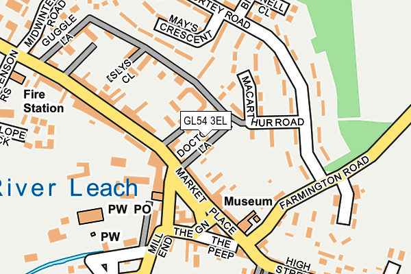 GL54 3EL map - OS OpenMap – Local (Ordnance Survey)