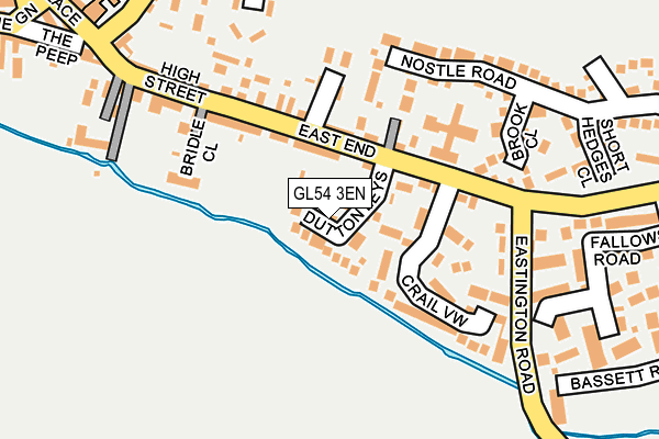 GL54 3EN map - OS OpenMap – Local (Ordnance Survey)