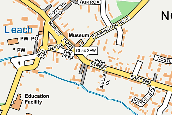 GL54 3EW map - OS OpenMap – Local (Ordnance Survey)