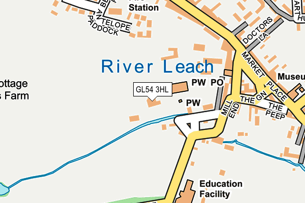GL54 3HL map - OS OpenMap – Local (Ordnance Survey)