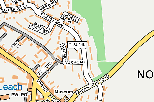 GL54 3HN map - OS OpenMap – Local (Ordnance Survey)
