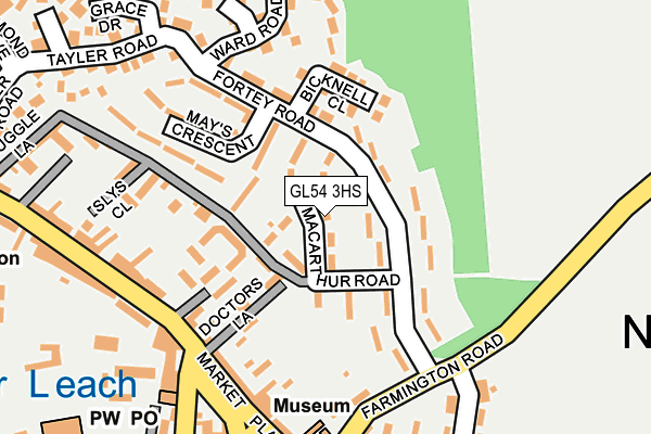 GL54 3HS map - OS OpenMap – Local (Ordnance Survey)