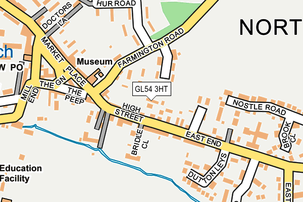 GL54 3HT map - OS OpenMap – Local (Ordnance Survey)