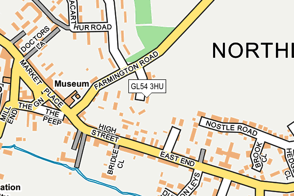 GL54 3HU map - OS OpenMap – Local (Ordnance Survey)