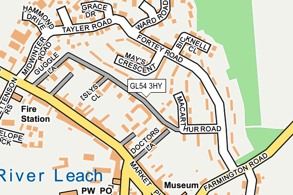 GL54 3HY map - OS OpenMap – Local (Ordnance Survey)