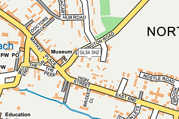 GL54 3HZ map - OS OpenMap – Local (Ordnance Survey)