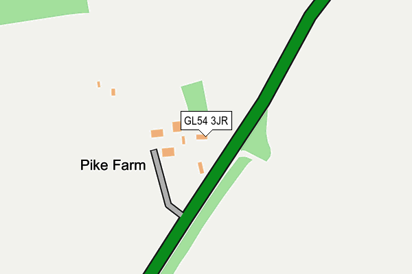GL54 3JR map - OS OpenMap – Local (Ordnance Survey)