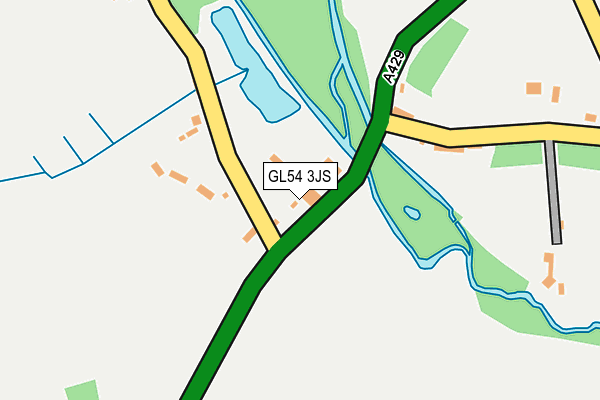 GL54 3JS map - OS OpenMap – Local (Ordnance Survey)