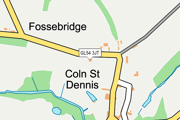 GL54 3JT map - OS OpenMap – Local (Ordnance Survey)