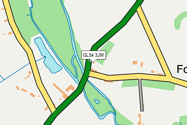 GL54 3JW map - OS OpenMap – Local (Ordnance Survey)