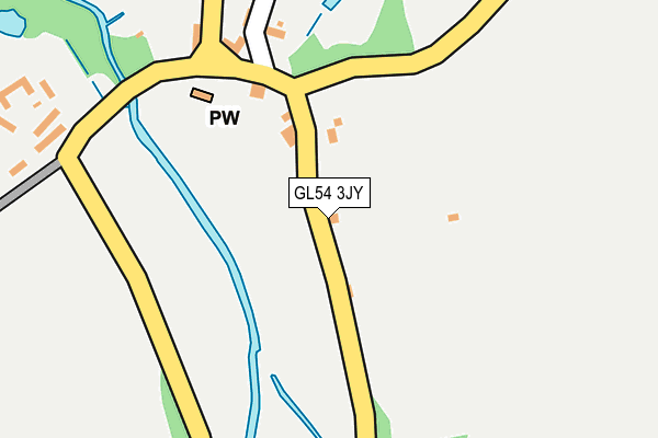 GL54 3JY map - OS OpenMap – Local (Ordnance Survey)