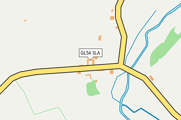 GL54 3LA map - OS OpenMap – Local (Ordnance Survey)