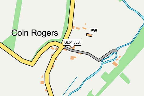 GL54 3LB map - OS OpenMap – Local (Ordnance Survey)