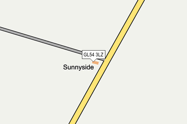 GL54 3LZ map - OS OpenMap – Local (Ordnance Survey)