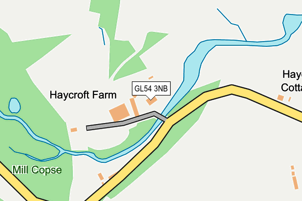 GL54 3NB map - OS OpenMap – Local (Ordnance Survey)