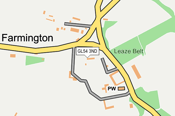 GL54 3ND map - OS OpenMap – Local (Ordnance Survey)