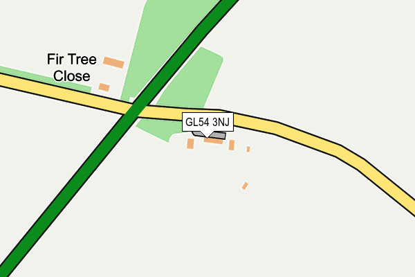 GL54 3NJ map - OS OpenMap – Local (Ordnance Survey)