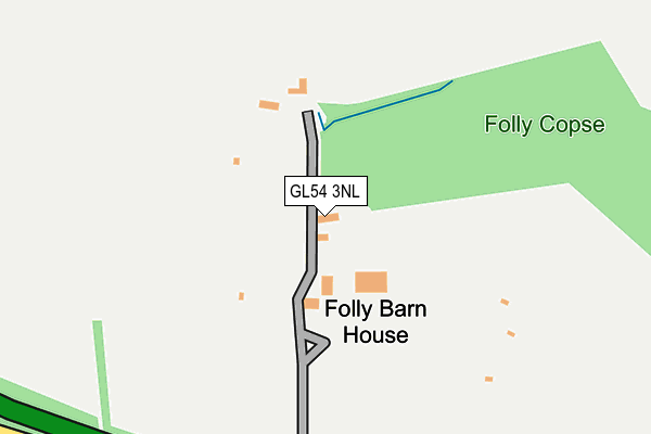 GL54 3NL map - OS OpenMap – Local (Ordnance Survey)